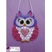 Owl Decor - Owl Wall Hanging - Owl Wall Decor - Purple Owl Decor - Purple Owl Nursery Decor - Polka Dot Owl - Wall Hanging - Salt Dough